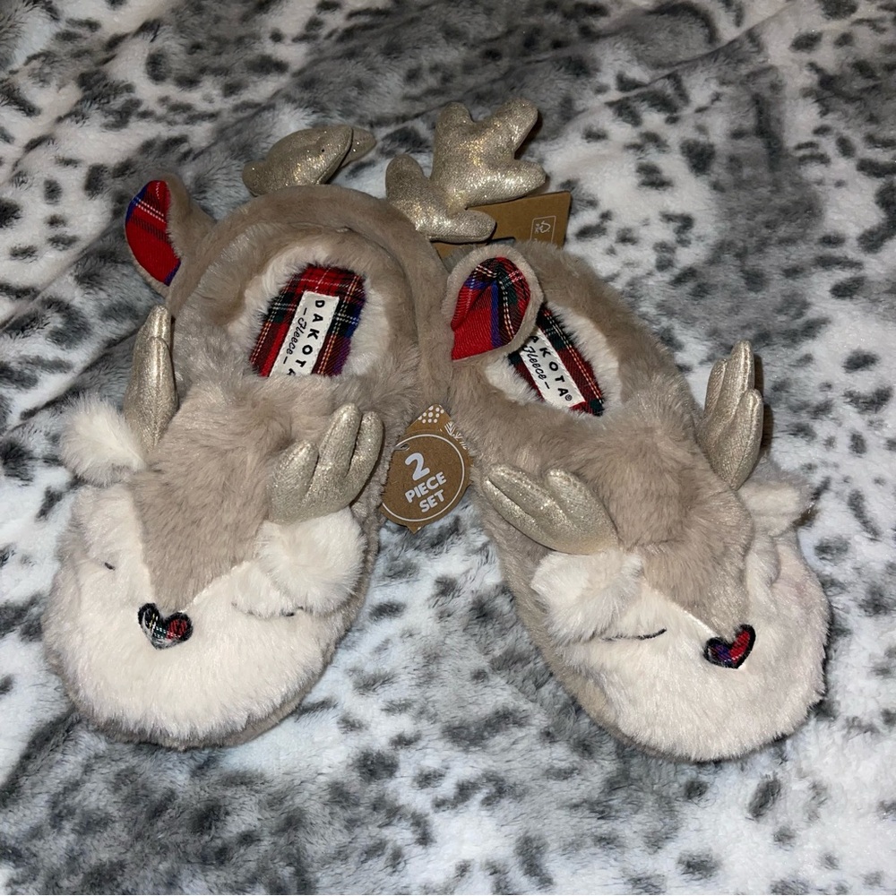 Dakota Fleece Slipper Set